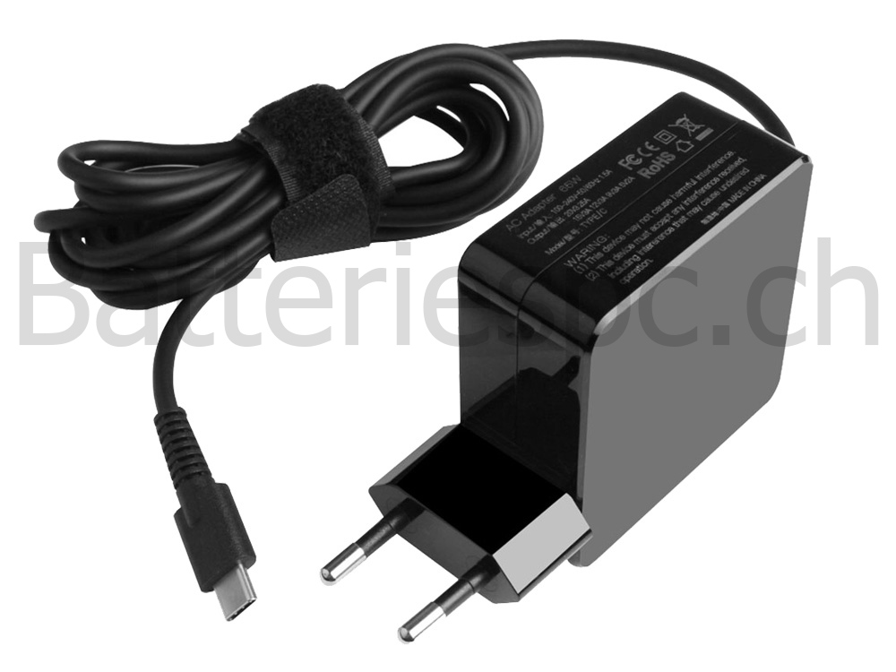 65W USB-C AC Adaptateur Chargeur Asus ZenBook 14 UM425IA-AM035T